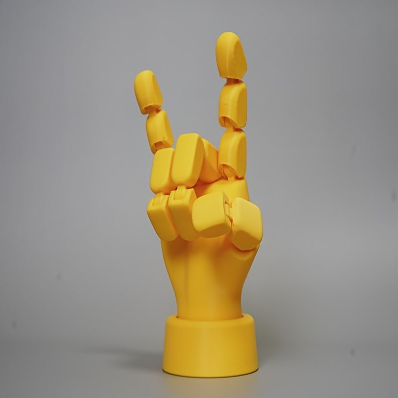 Rock Hand Pose Statue Adjustable Decor