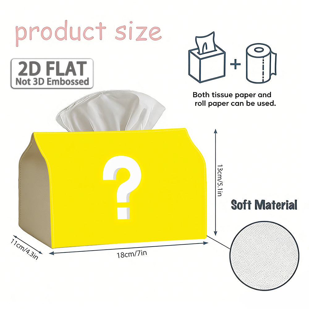 Question Mark Tissue Box Cover Decor