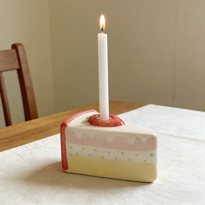 Strawberry Ceramic Candle Holder