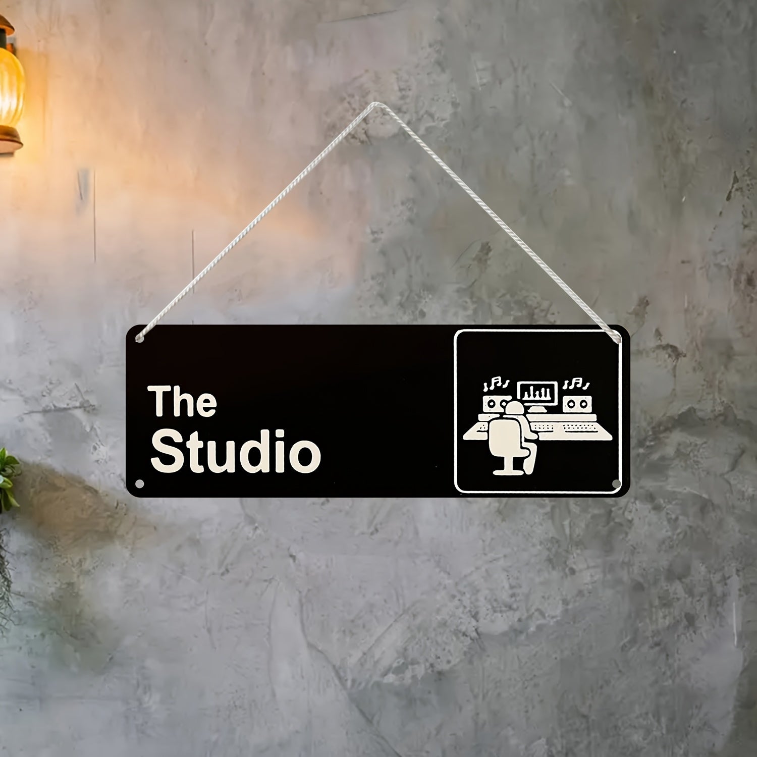 Wooden “The Studio” Wall Sign