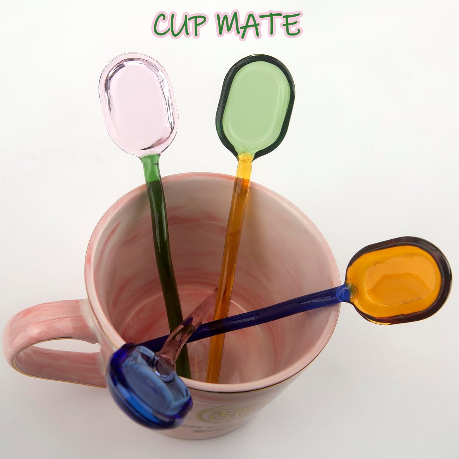 Colorful Glass Stirring Spoons