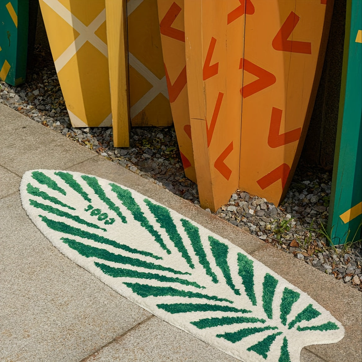 Surfboard Area Rug Soft Washable Carpet