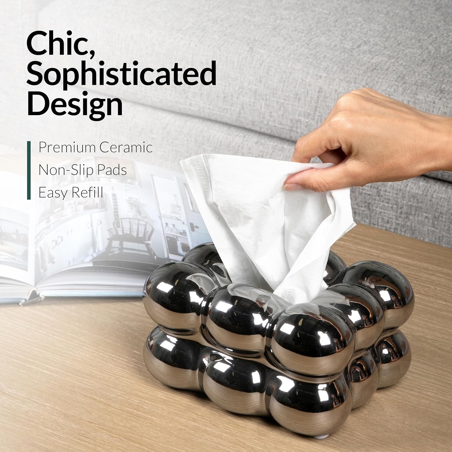 Ceramic Tissue Box Holder