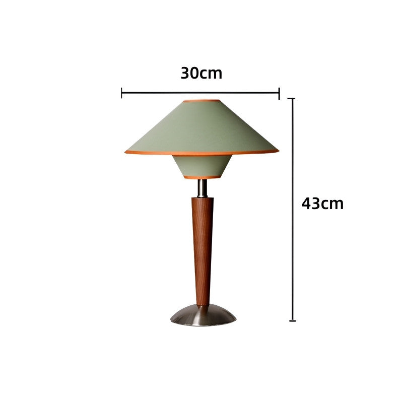 Wooden Table Lamp Retro Style