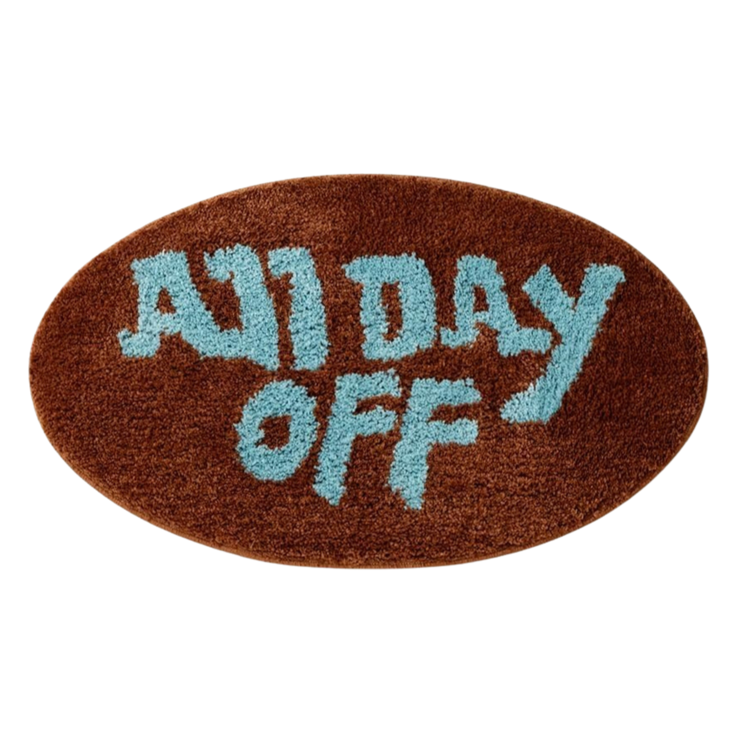 All Day Off Oval Rug