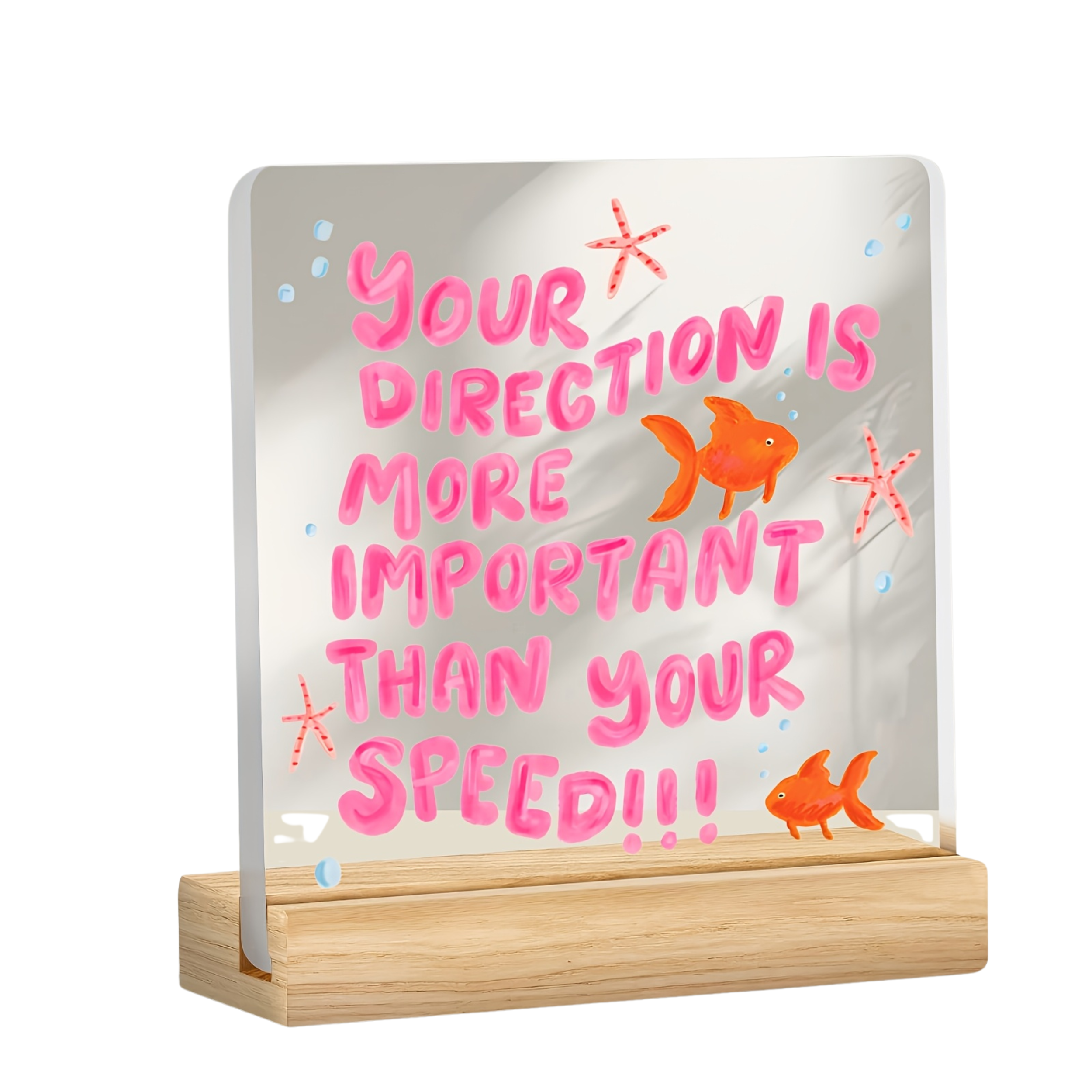 Ocean Quote Decor Plaque Starfish Prop
