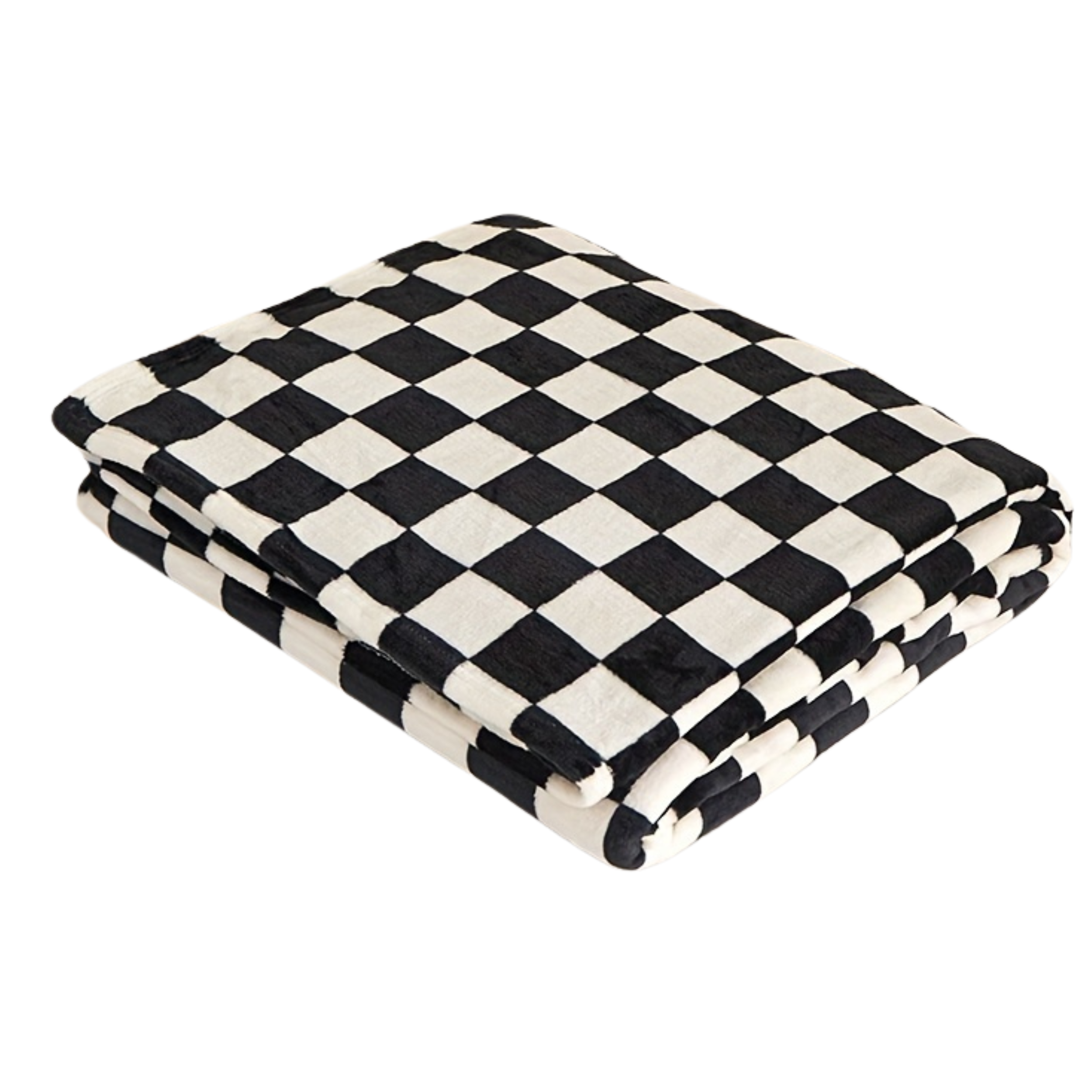 Checkered Flannel Blanket Soft Throw