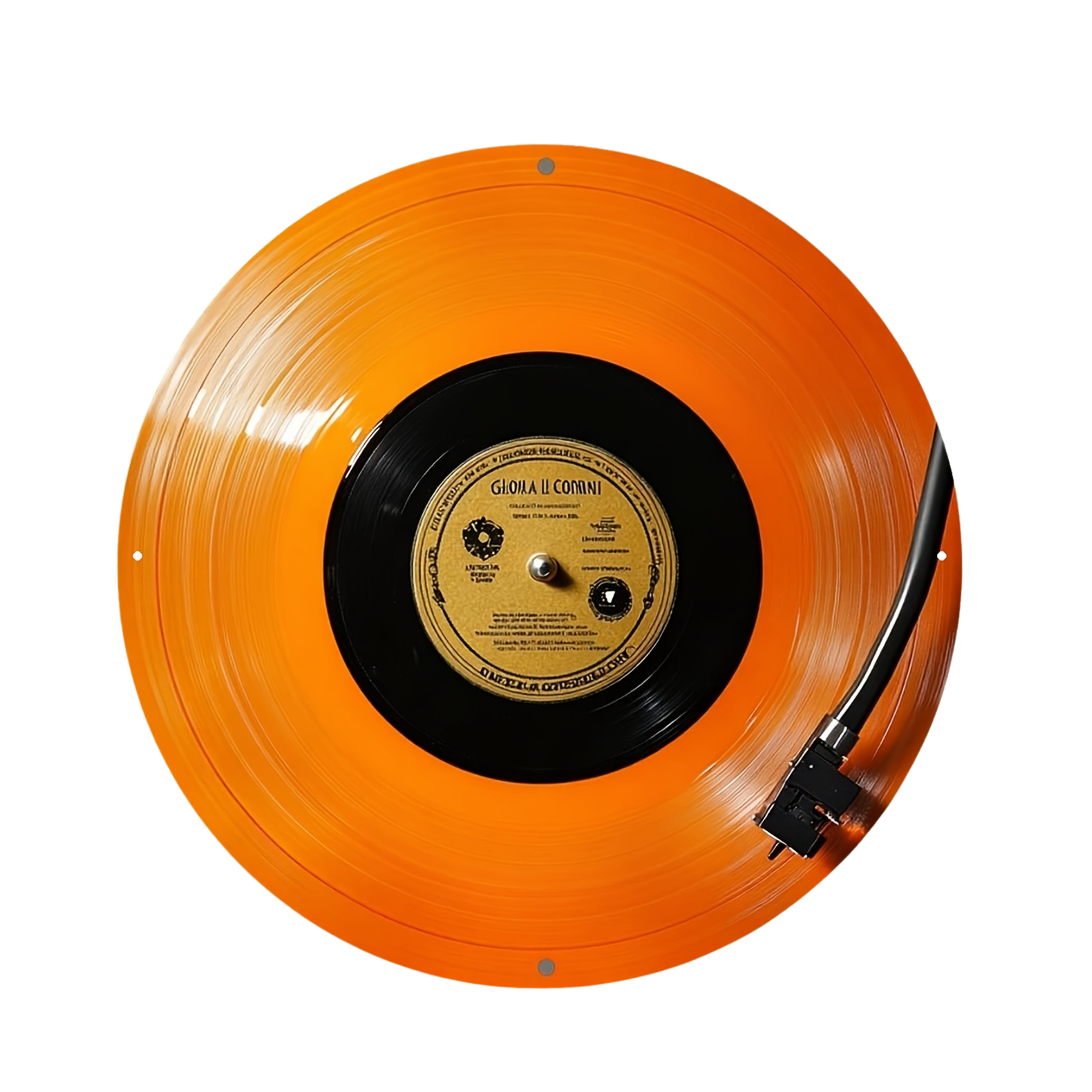 Vintage Vinyl Wall Plaque Round Retro Music Decor
