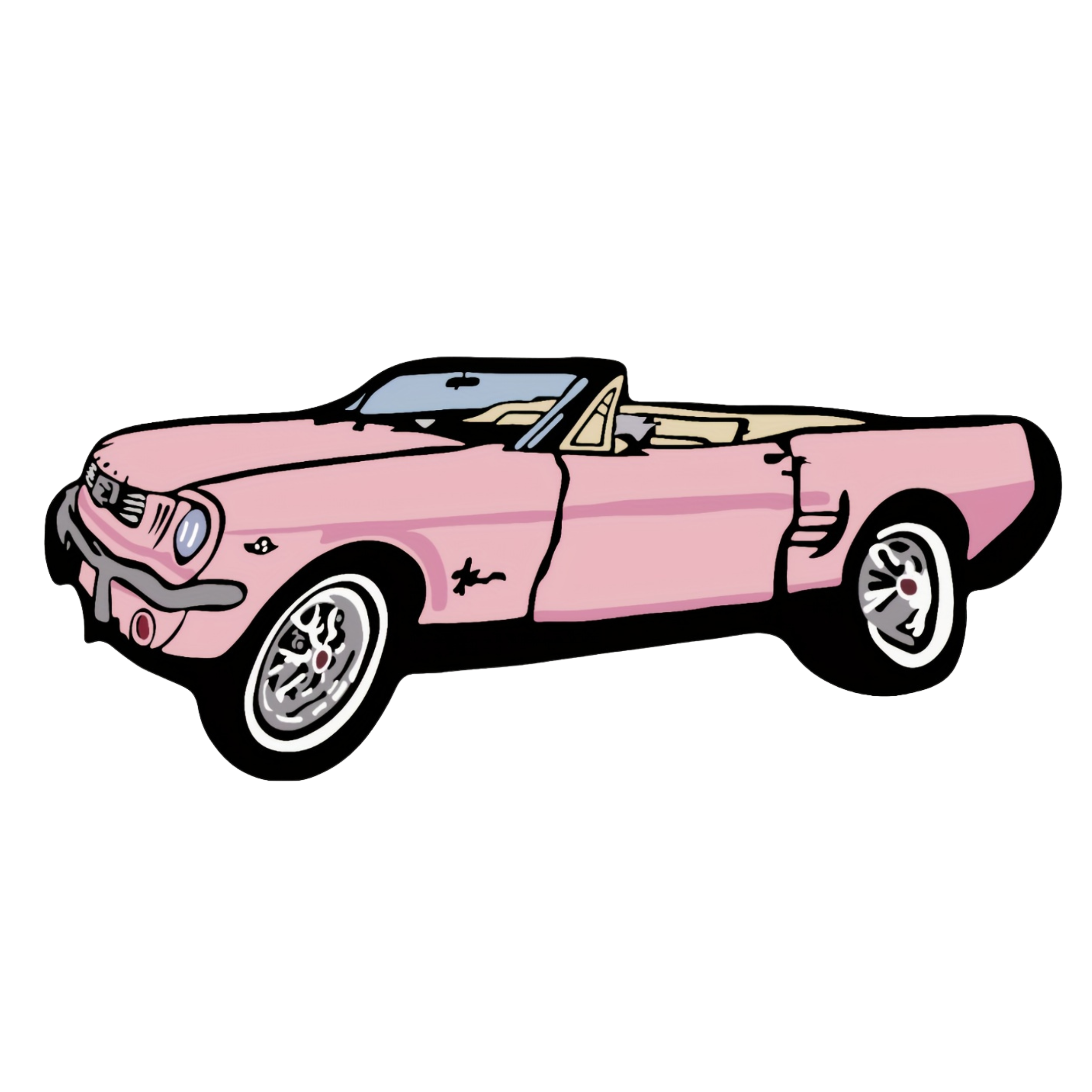 Vintage Pink Car Rug Plush Mat