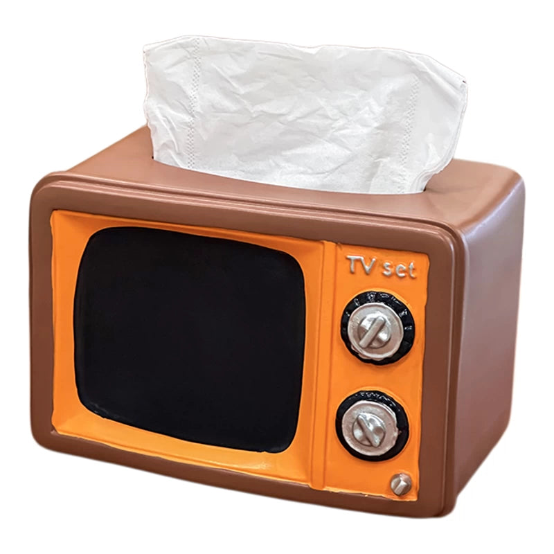 Vintage TV Storage Box Retro Container