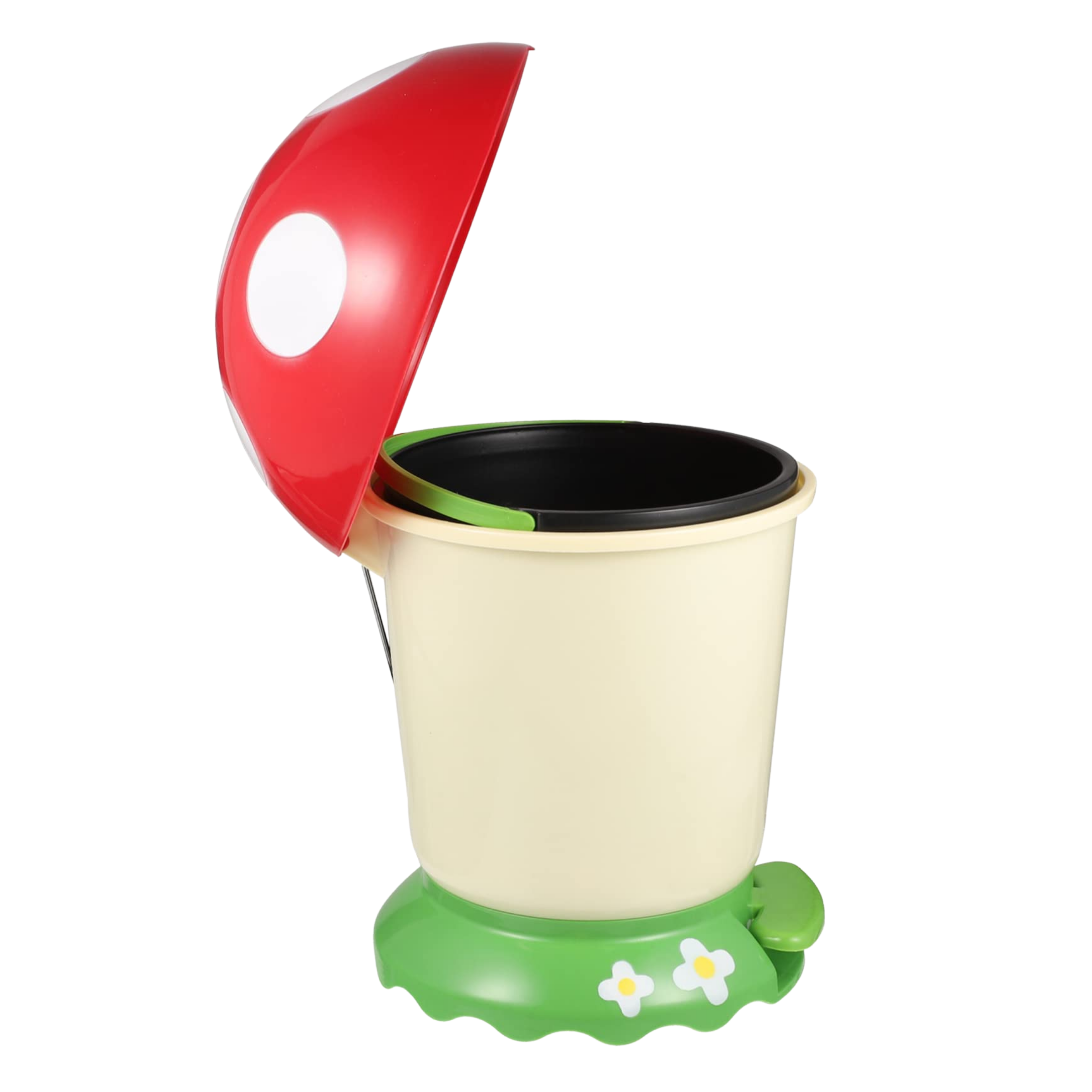 Mushroom Pedal Trash Bin With Lid