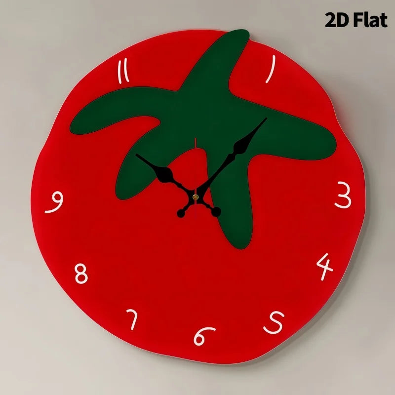 Creative Tomato Wall Clock