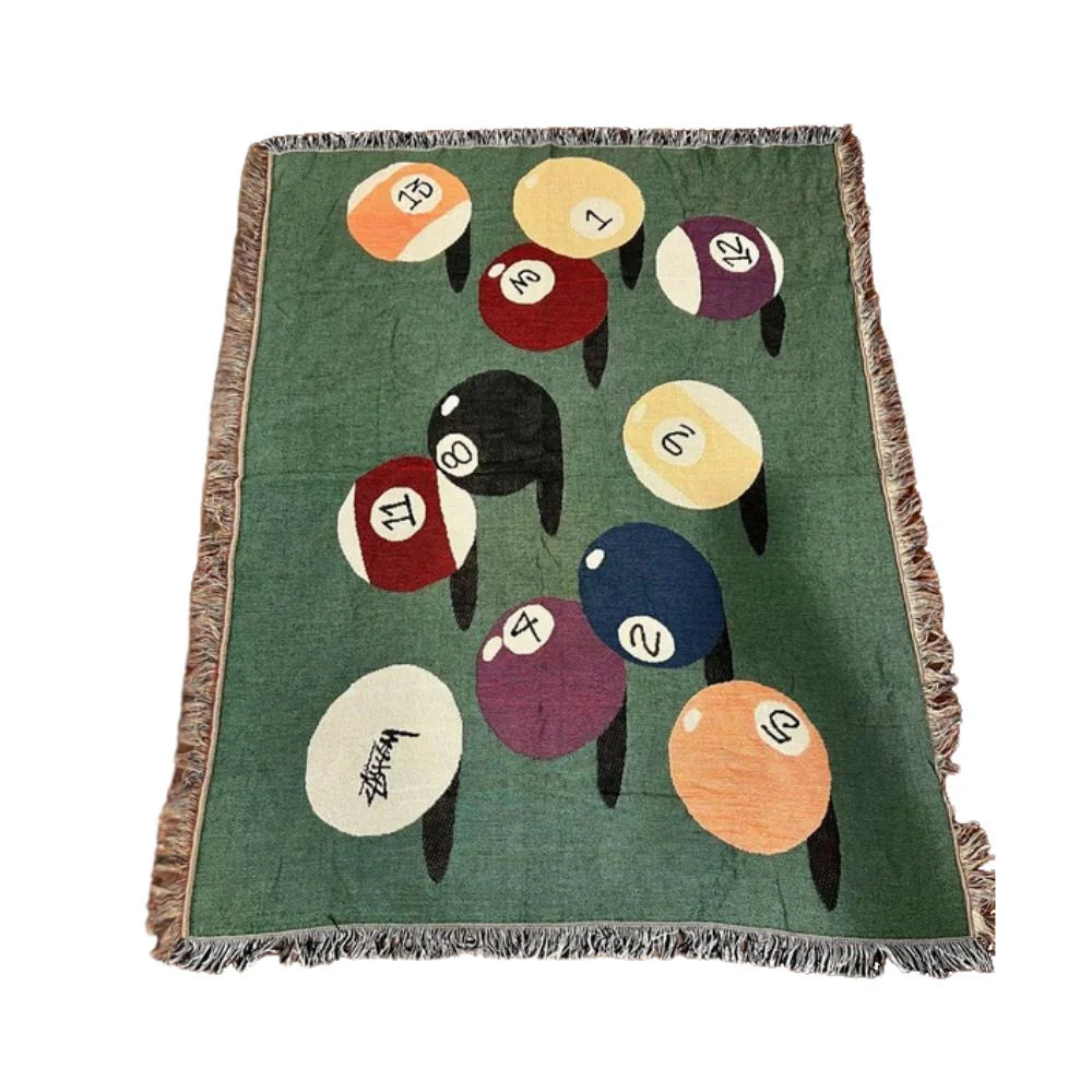 Billiard Balls Throw Blanket