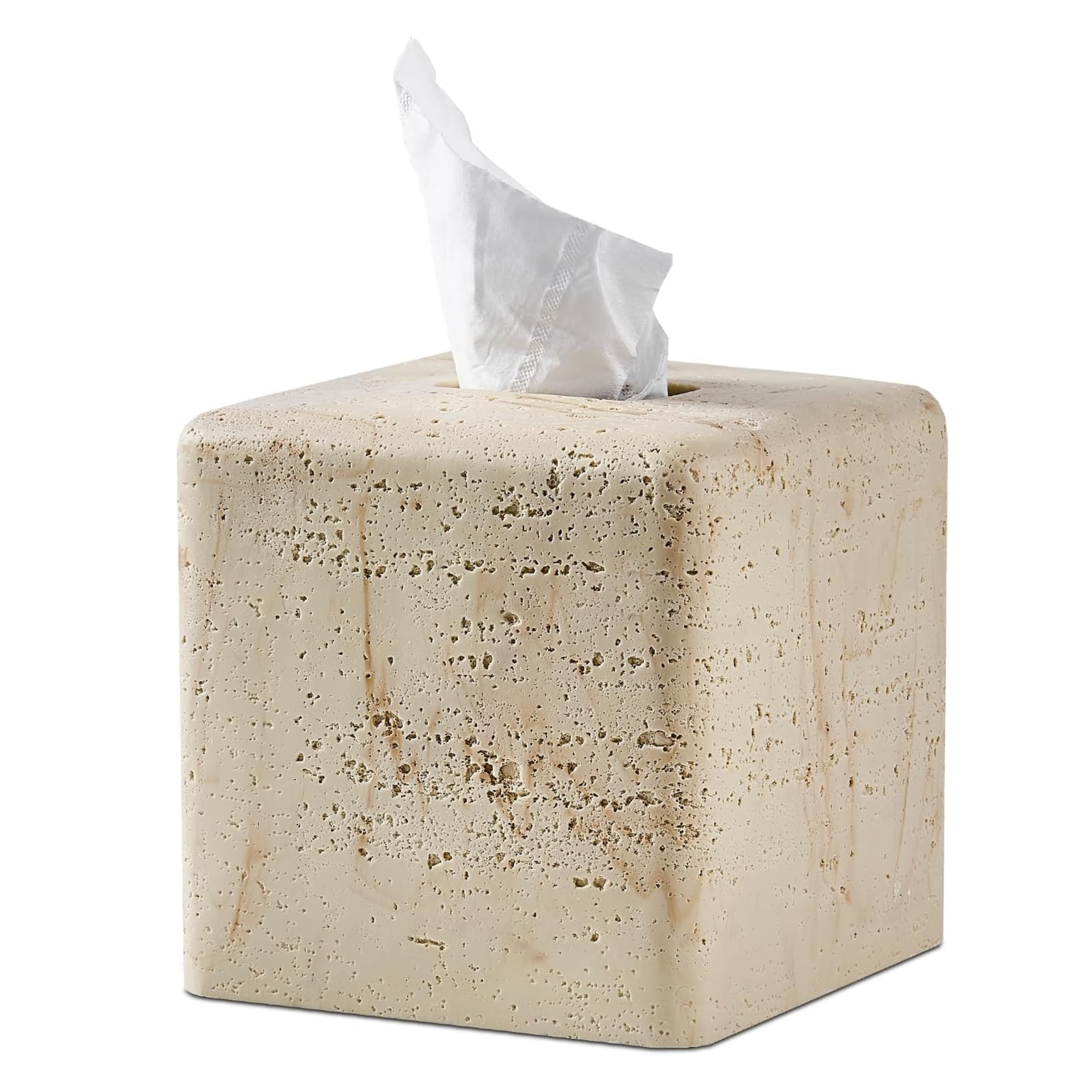 Travertine Tissue Box Cover