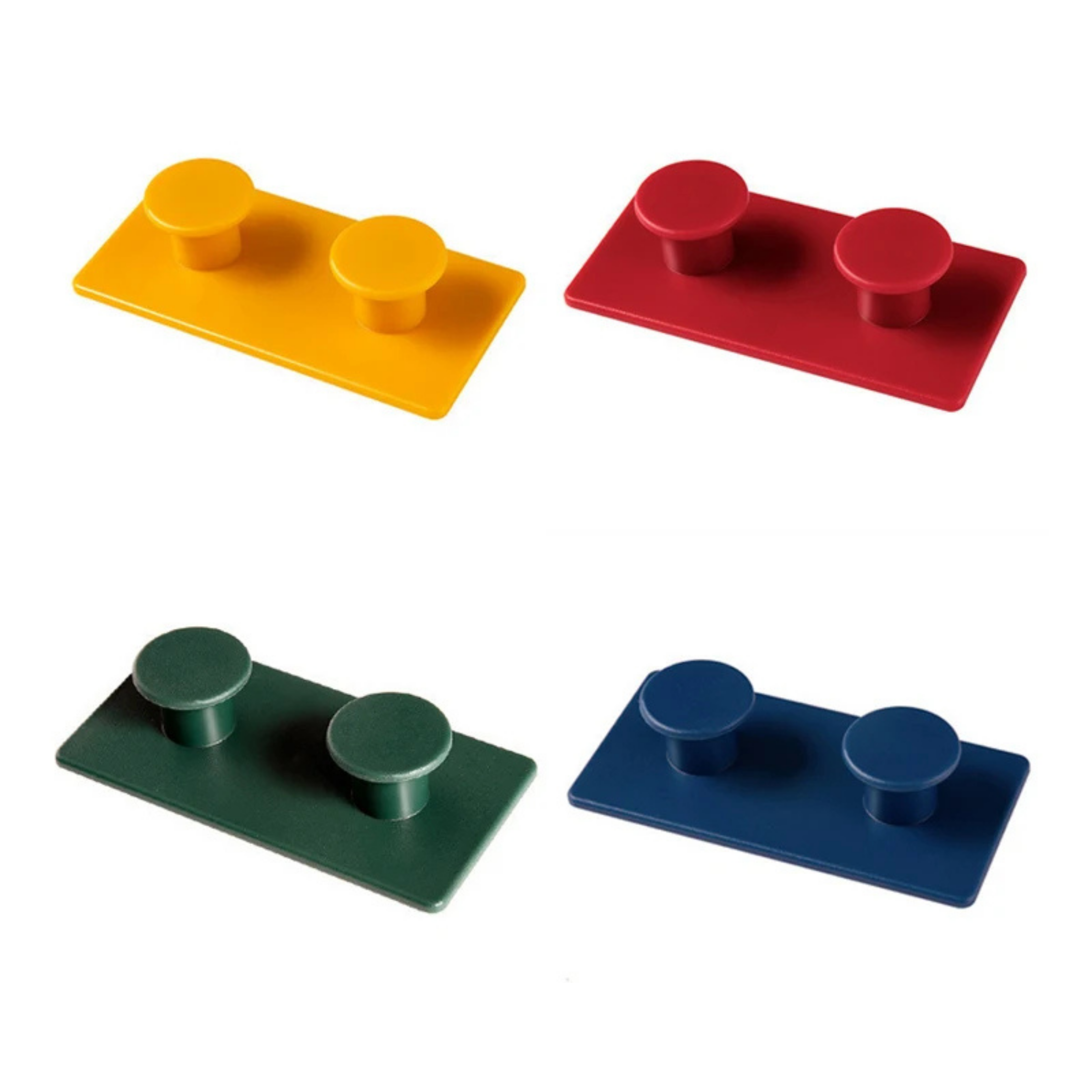 Wall Mounted Building Block Hooks Set