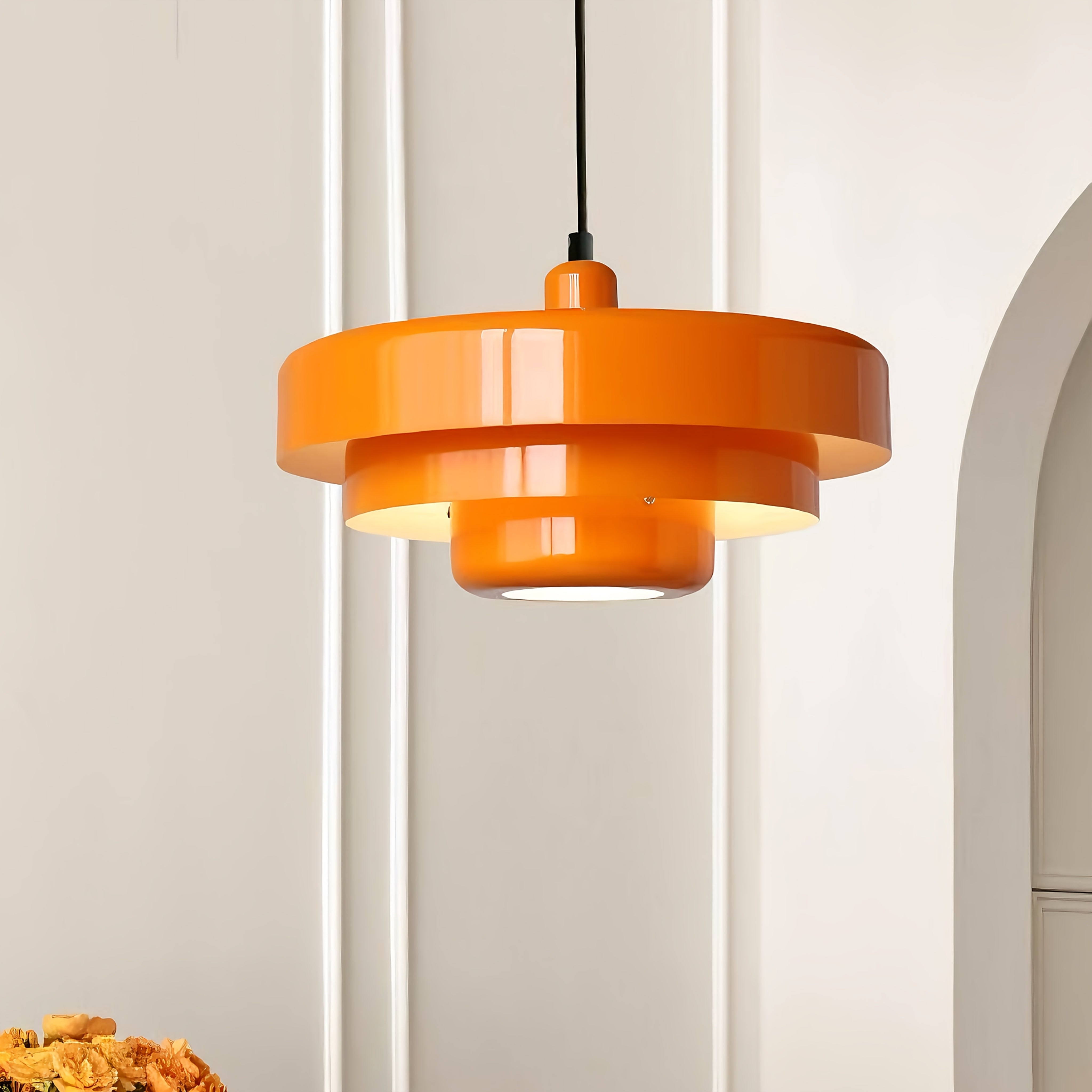 Orange Pendant Lamp Light