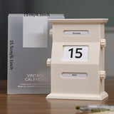 Retro Perpetual Desk Calendar Ornament