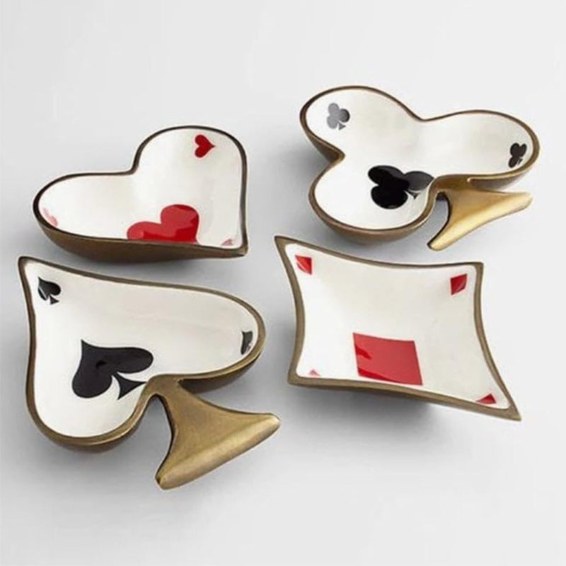 Ceramic Poker Tray Nordic Storage