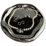 Silver Vanity Tray Decor