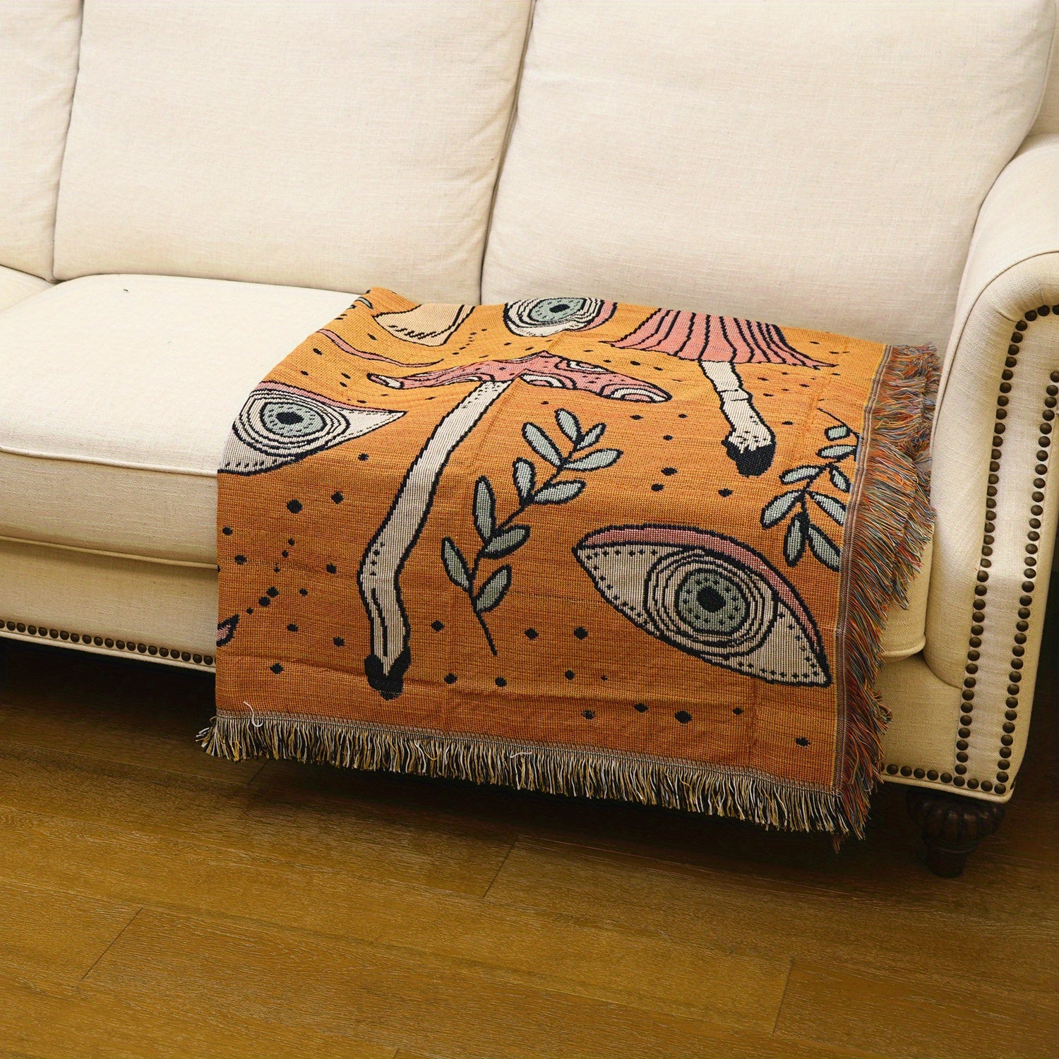 Bohemian Mushroom Blanket