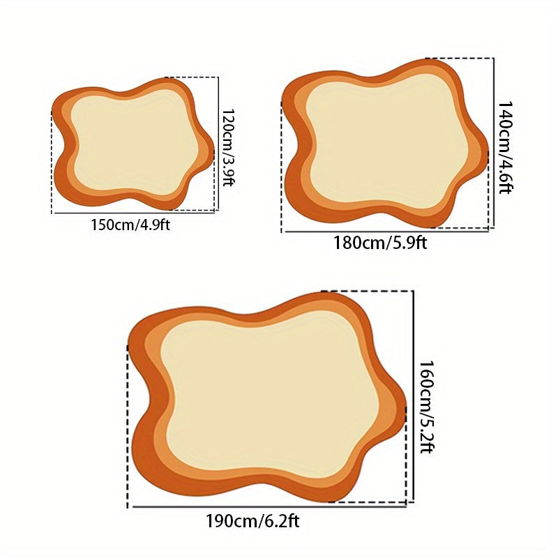 Orange Gradient Minimalist Rug