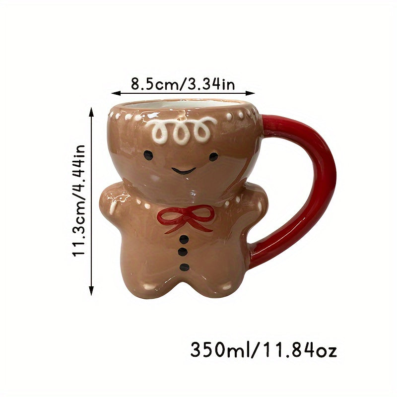 Gingerbread Man Mug Christmas Ceramic Cup