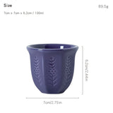 Nordic Ceramic Embossed Mug