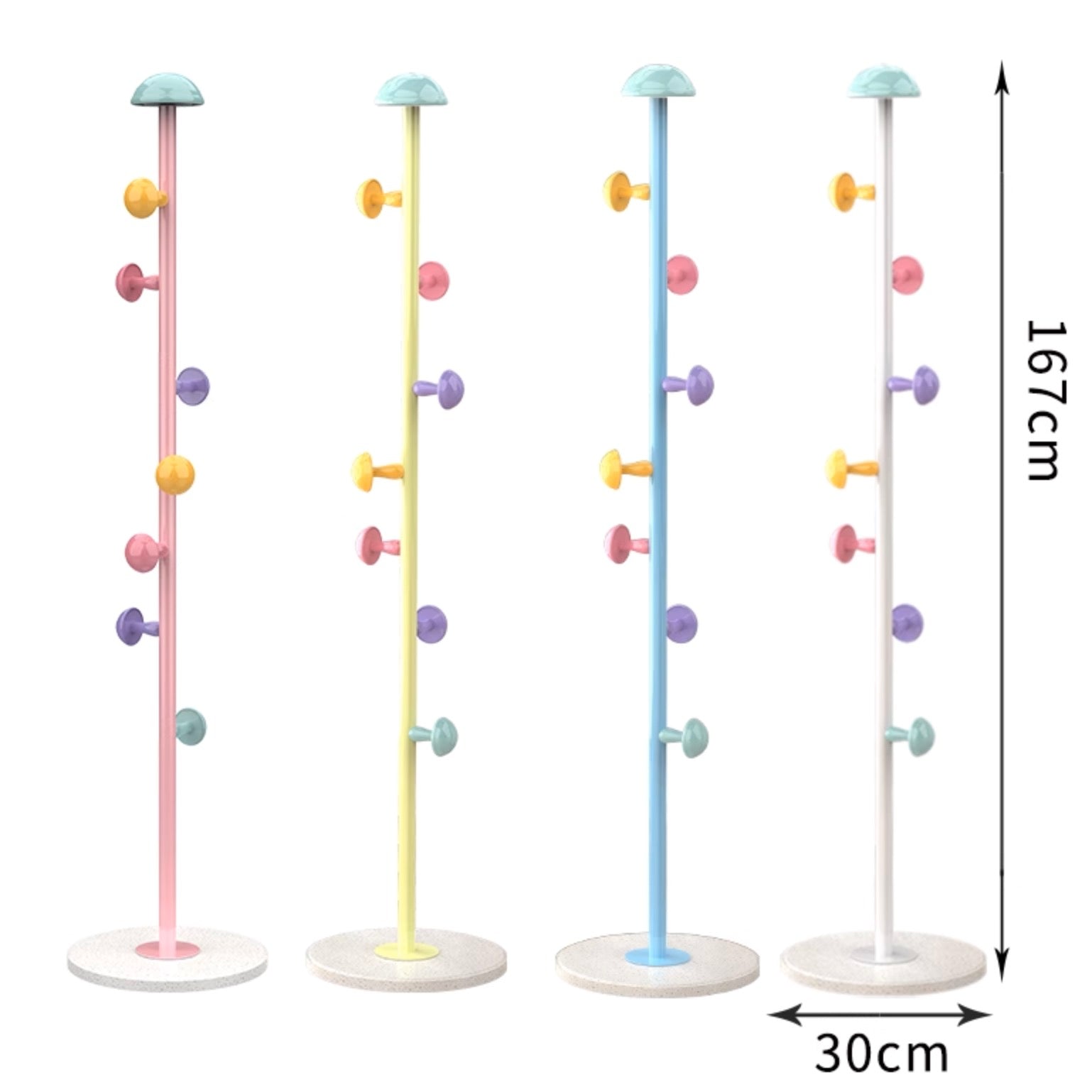 Mushroom Cartoon Coat Rack Hooks