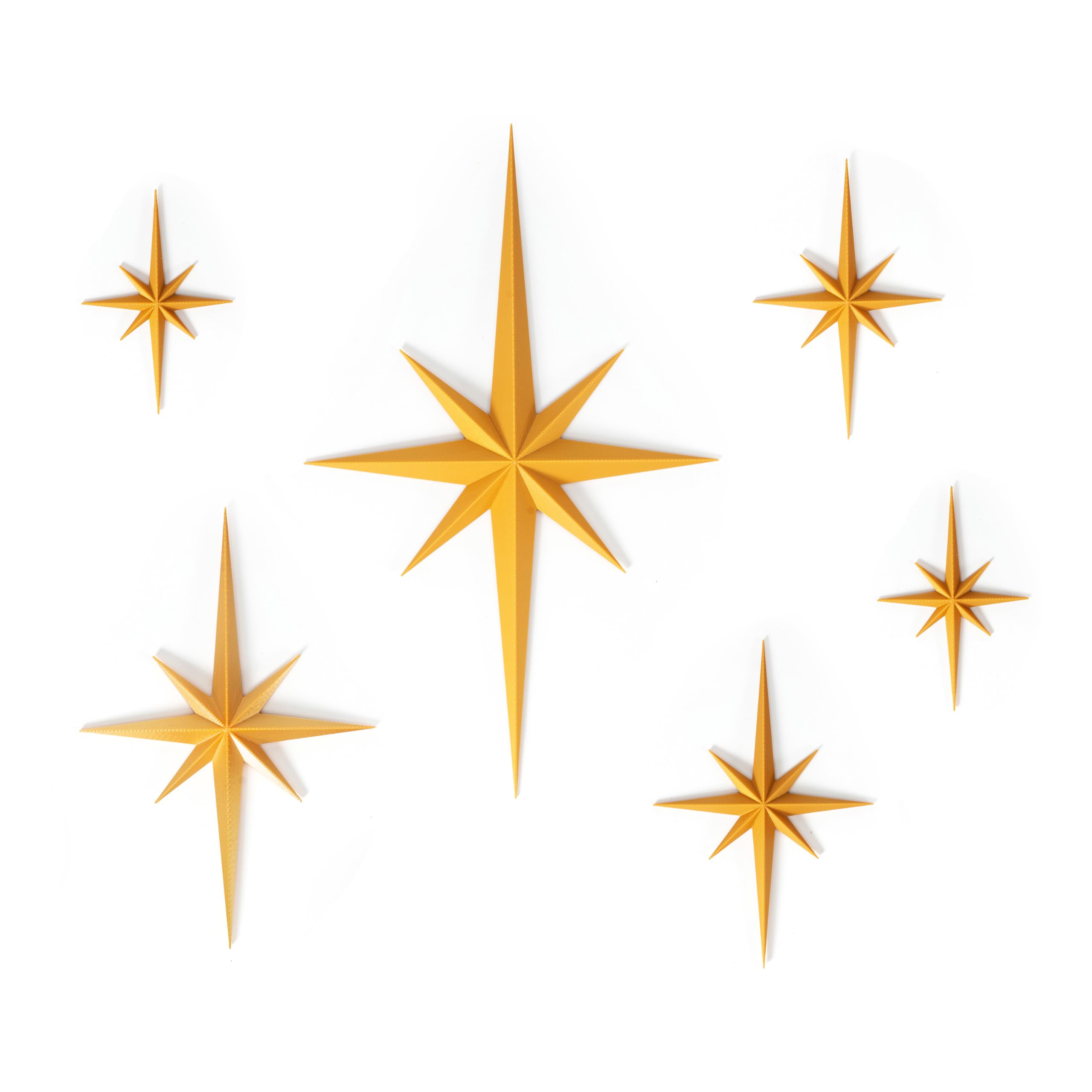 Mid Century Star Wall Decor Set