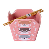 Takeout Style Ceramic Bowl