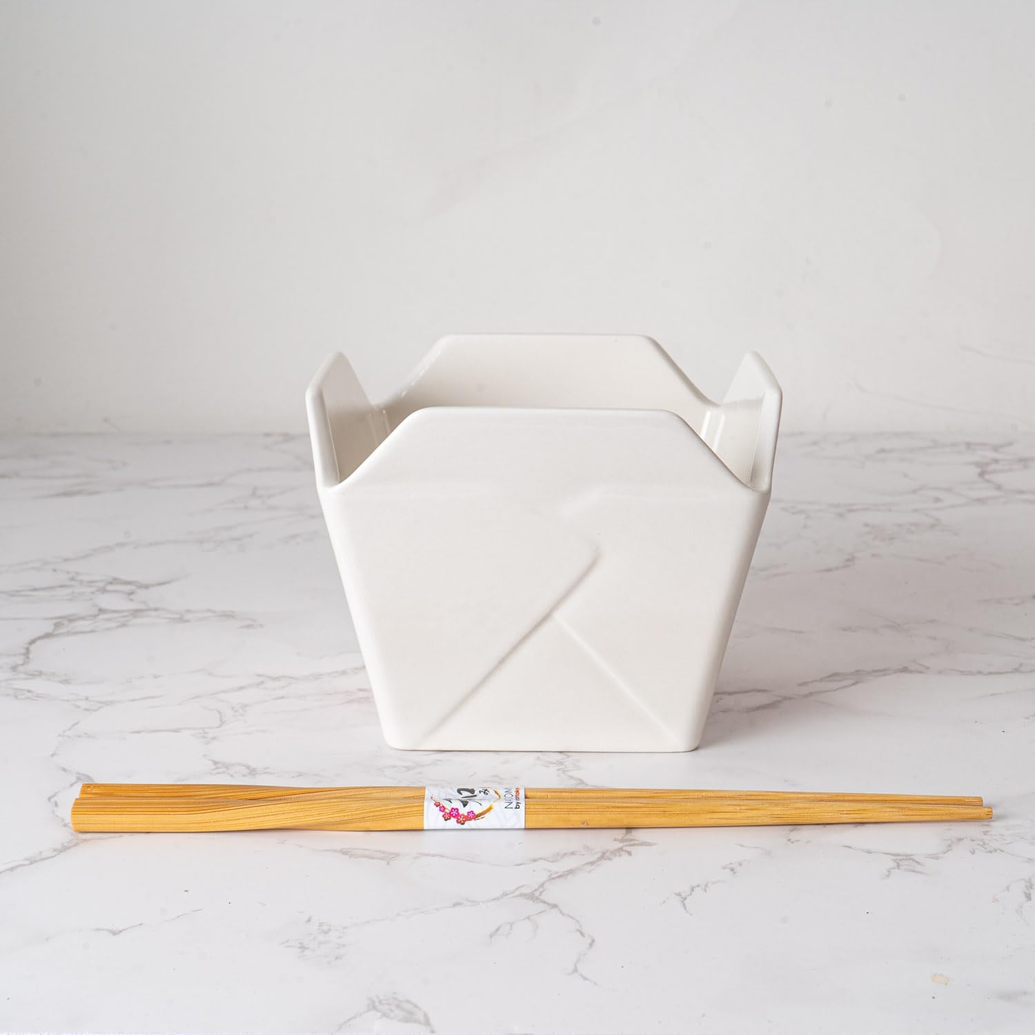 Takeout Style Ceramic Bowl