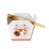 Takeout Style Ceramic Bowl