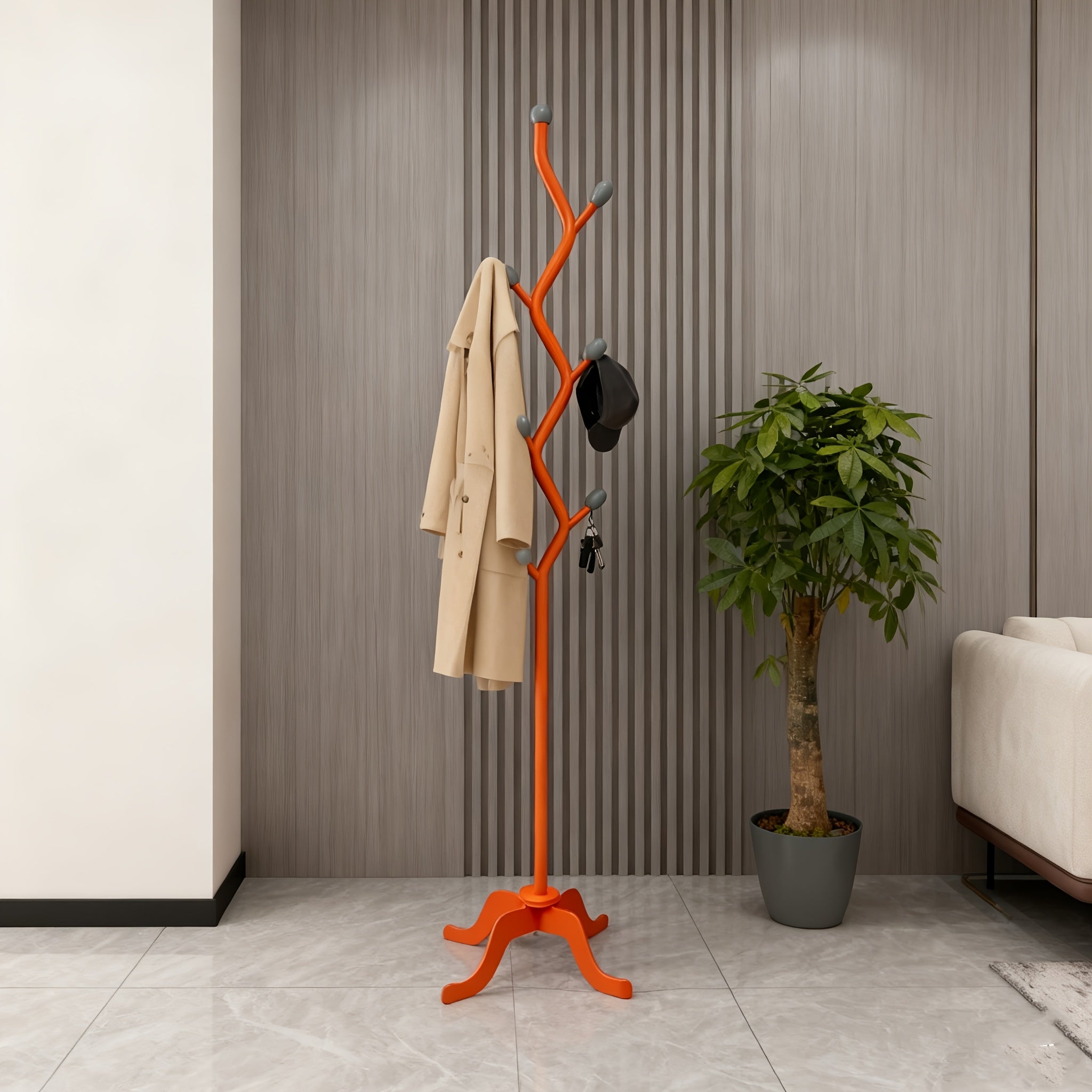 Floor Standing Coat Rack Iron Clothes Rack