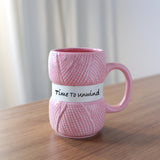 Funny Knitted Ceramic Coffee Mug