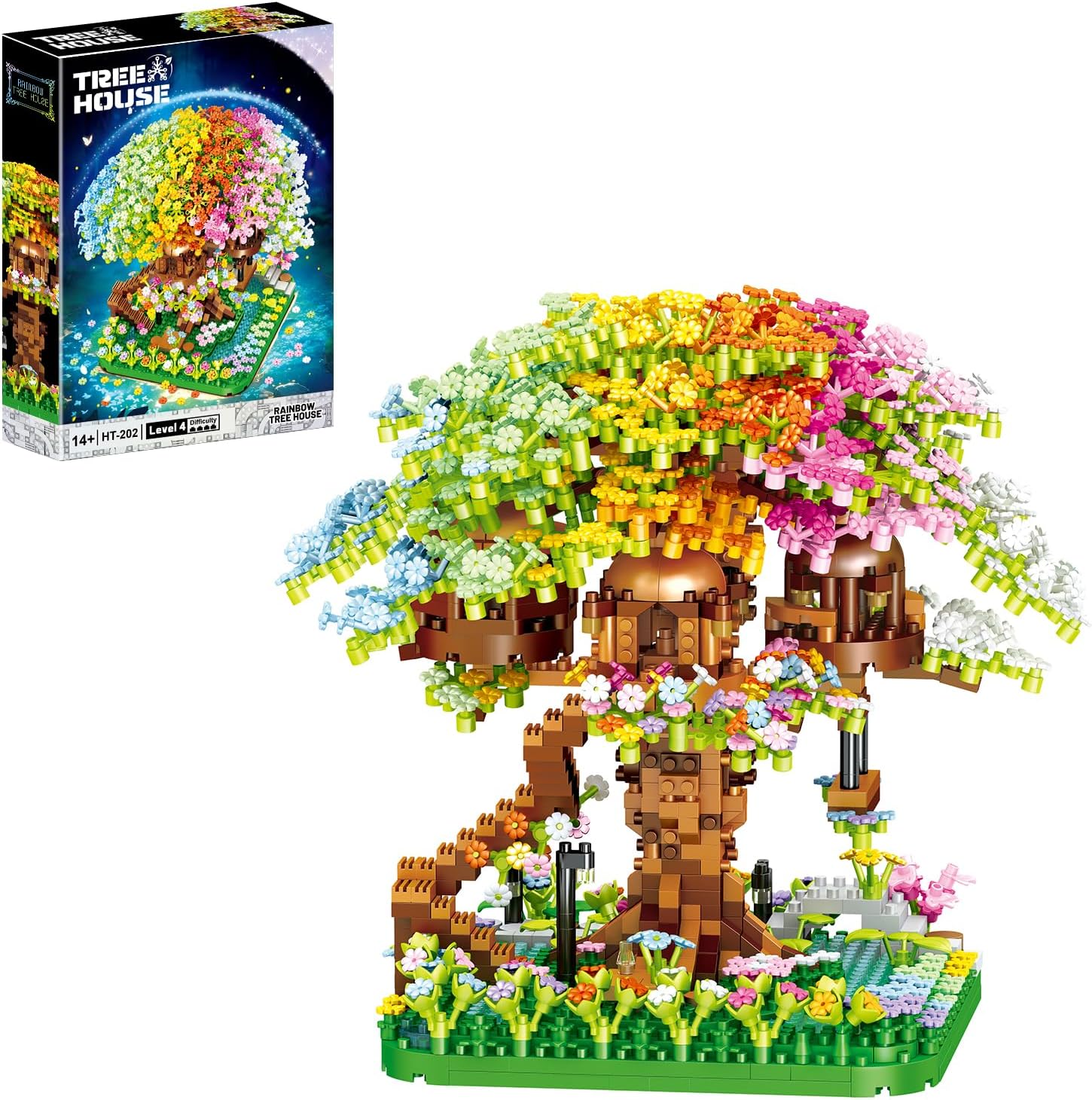 Sakura Tree House Building Blocks Set