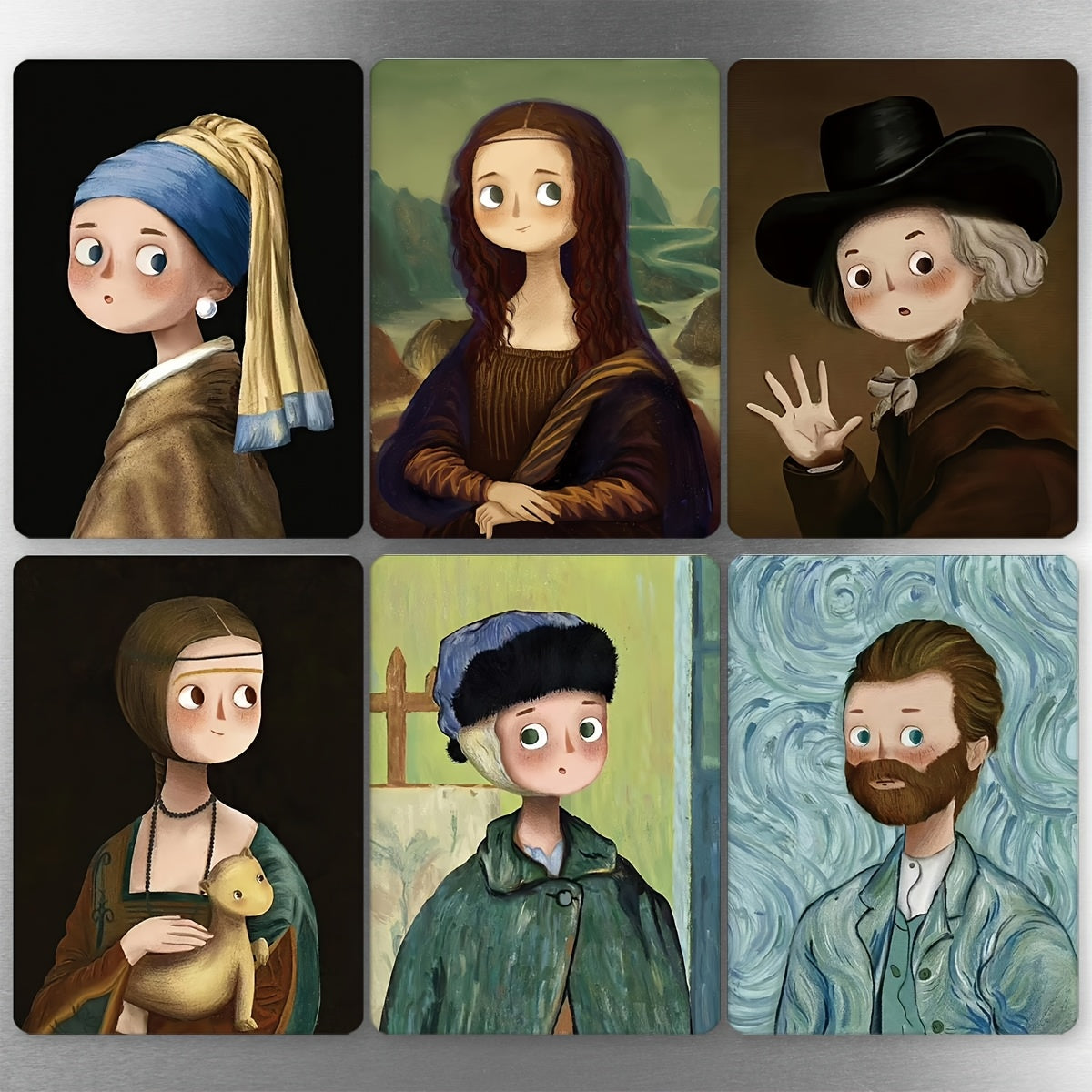 Modern Art Magnet Set