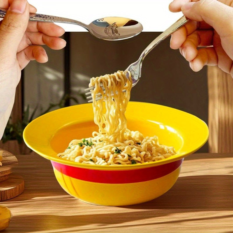 Yellow Ceramic Bowl Set Ramen Bowl
