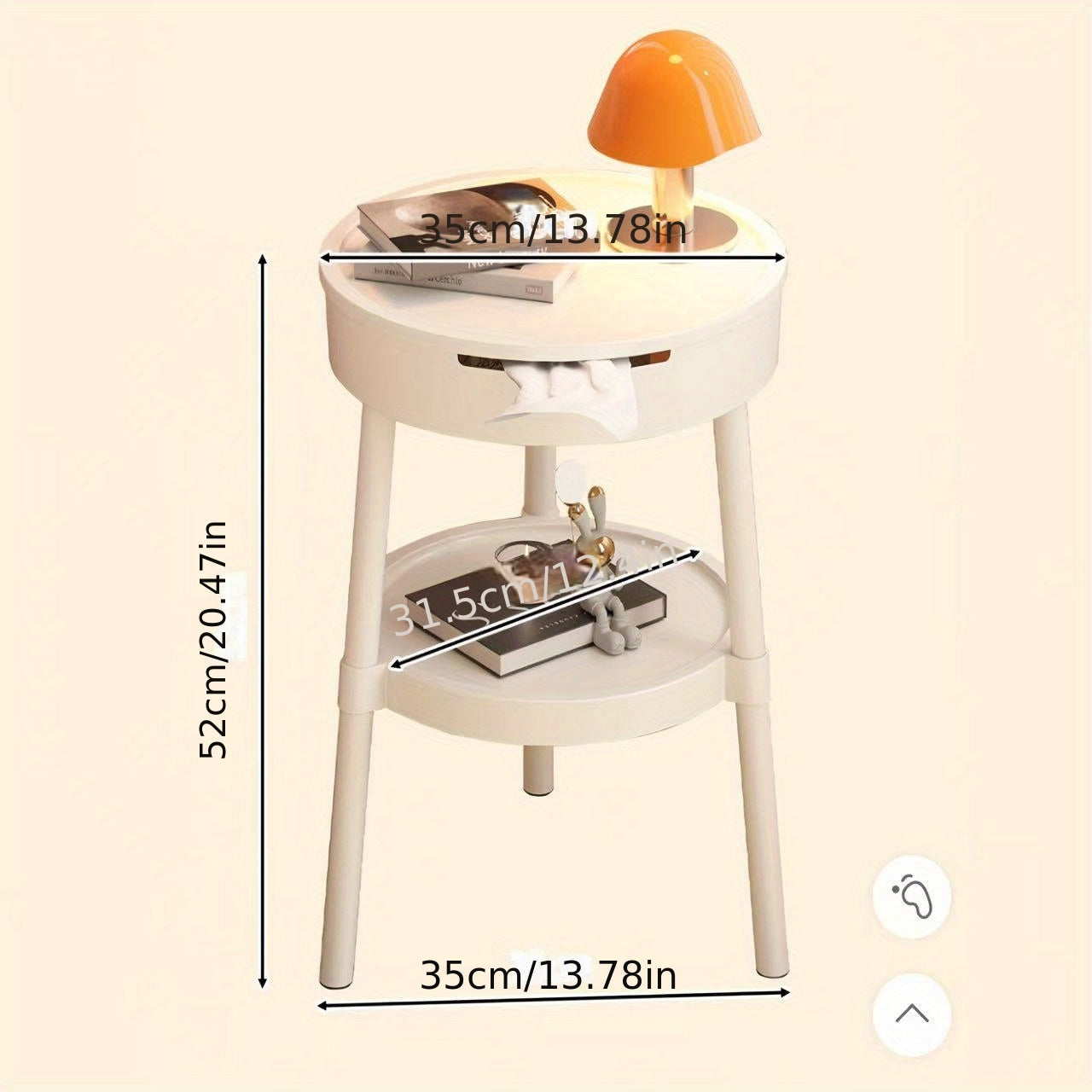 Small Side Table Organizer