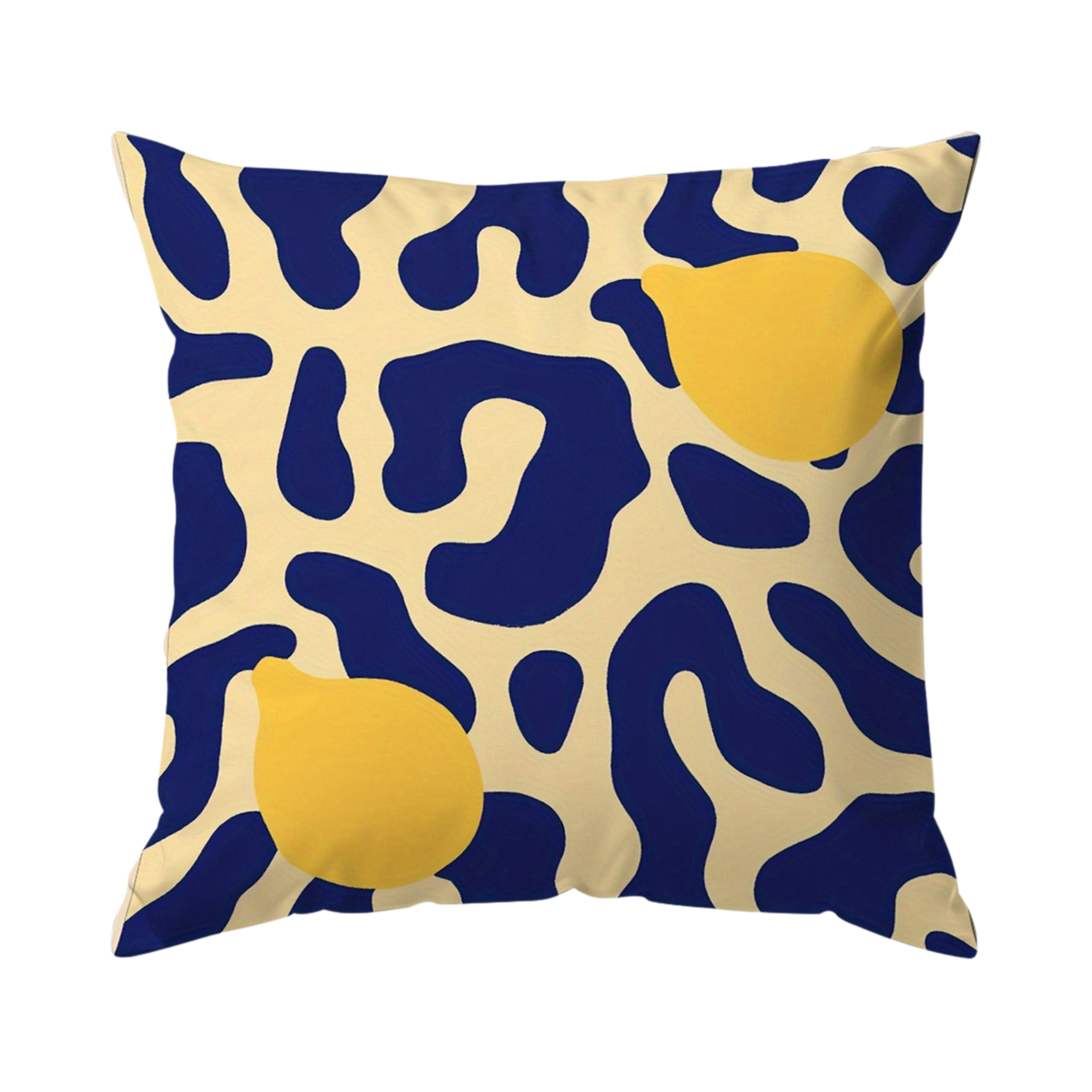 Yellow Blue Cushion Cover (تلبيسة فقط بدون الحشوة)