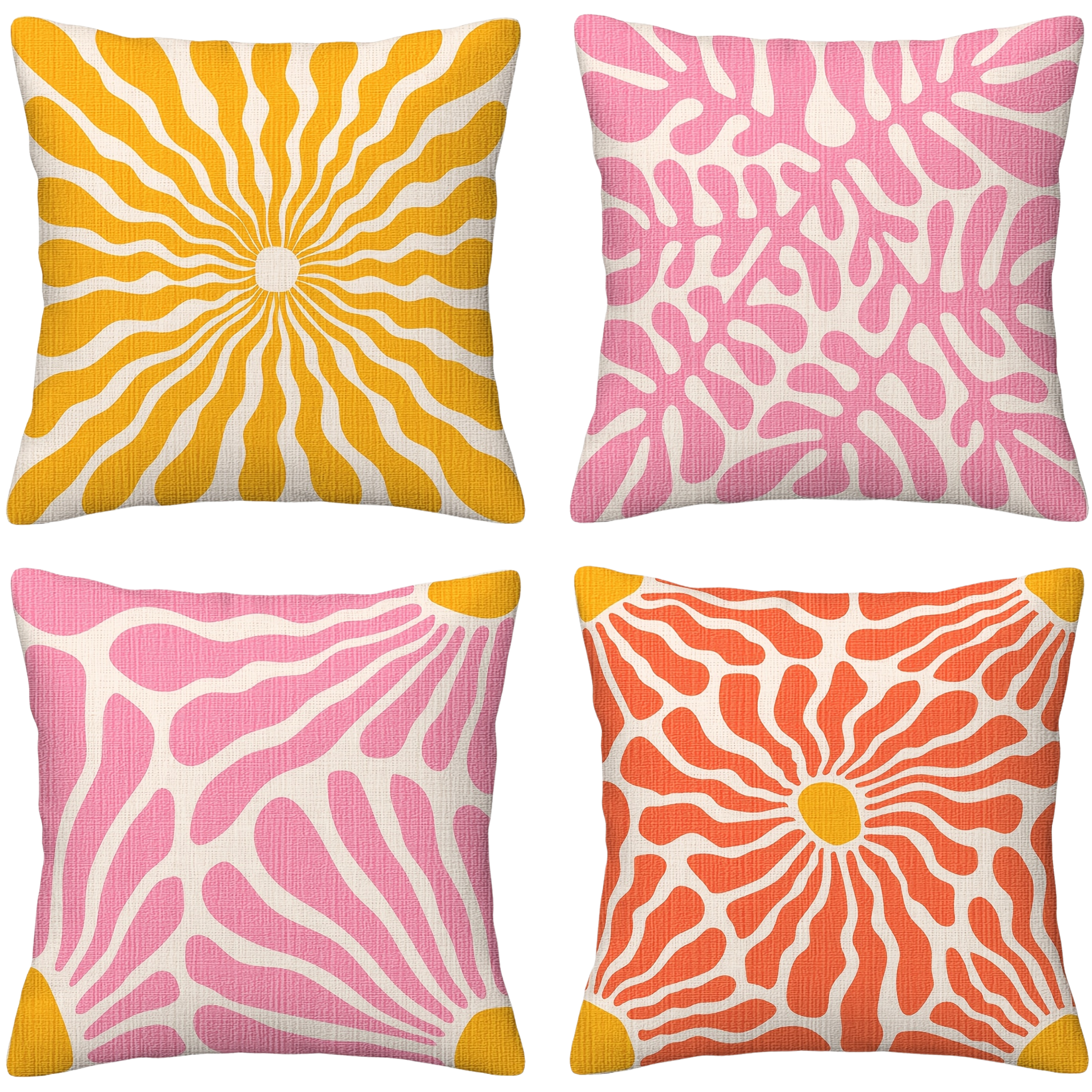 Bohemian Floral Pillow Covers (تلبيسات فقط بدون الحشوة)