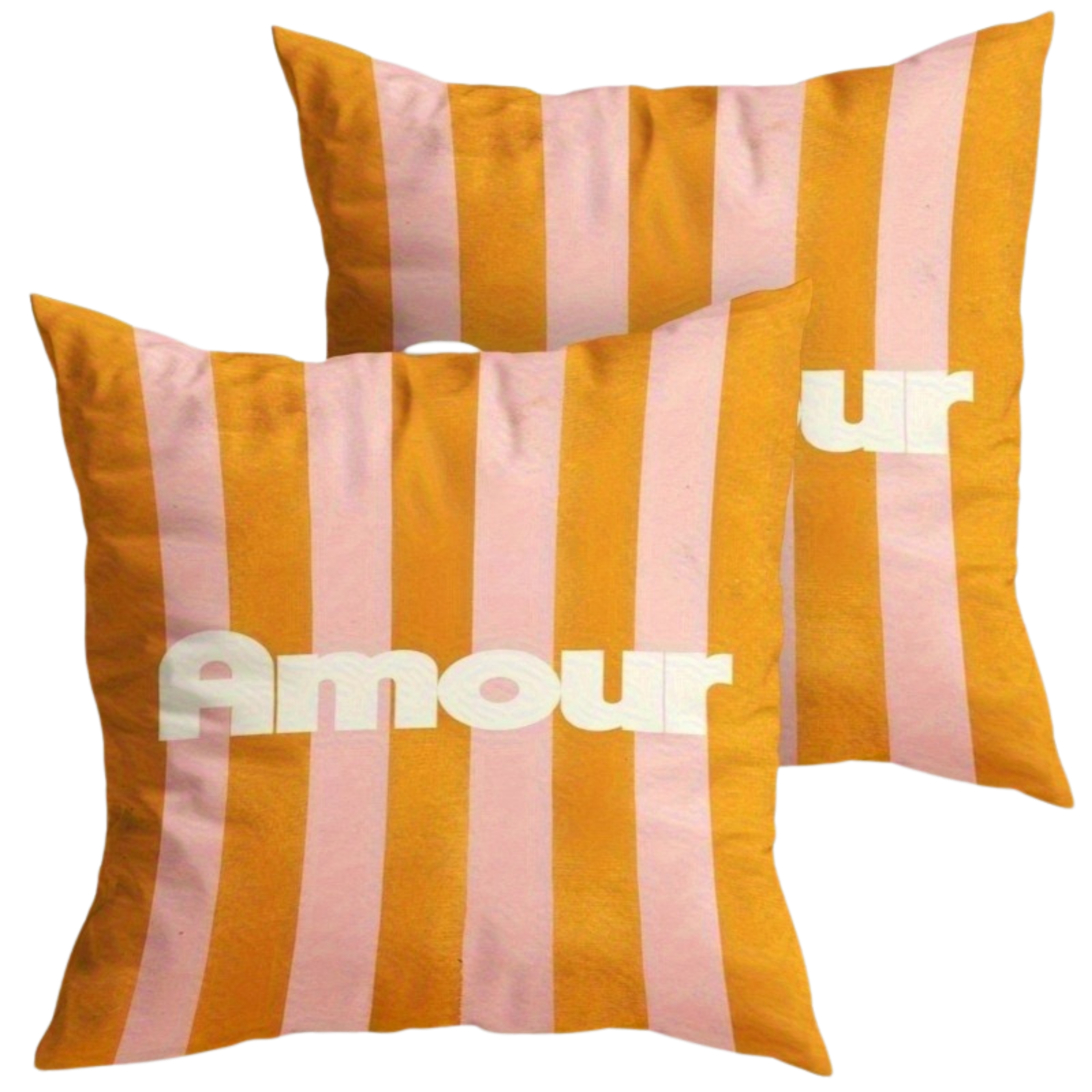 Green Stripe Bella Pillow Covers (تلبيسات فقط بدون الحشوة)