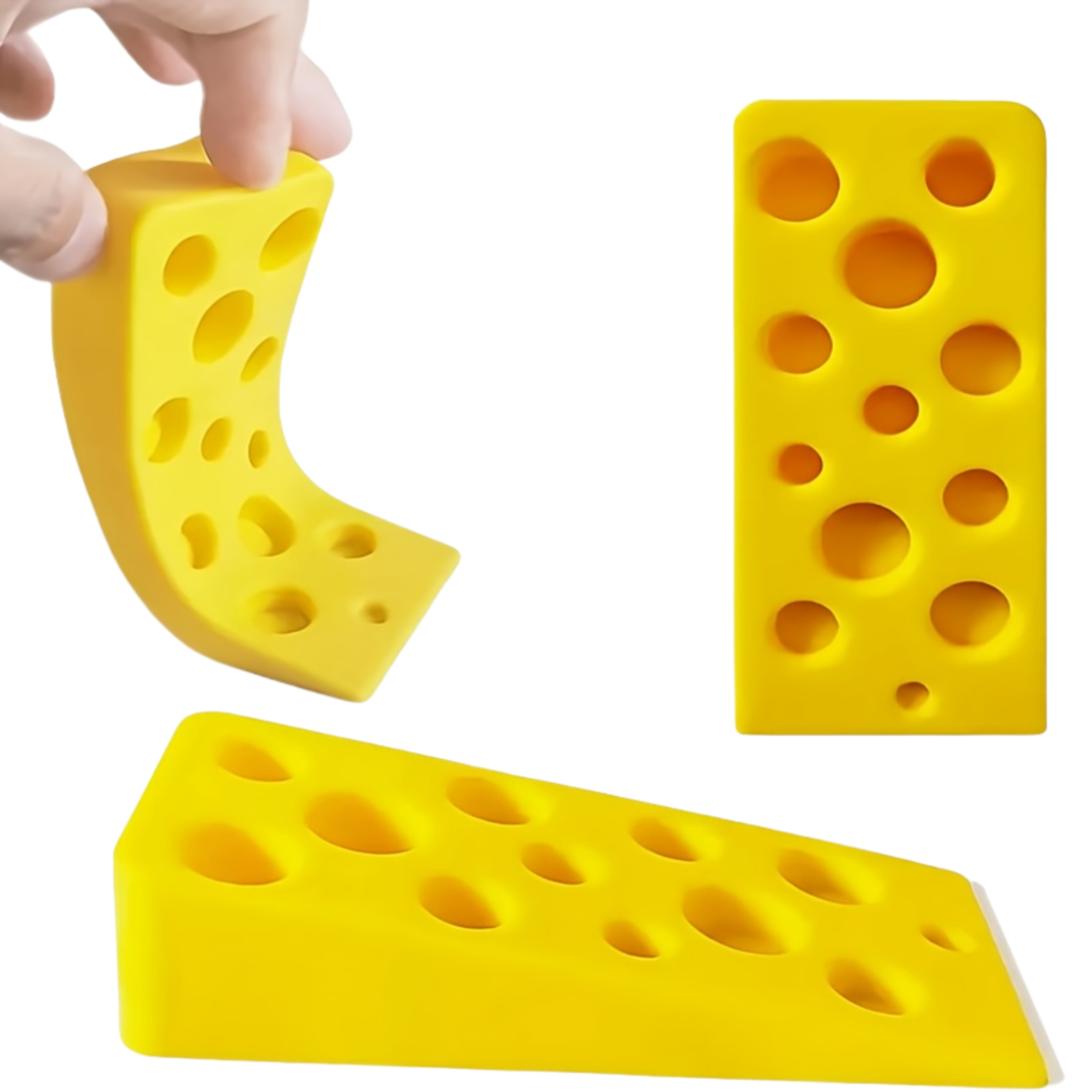 Cheese Door Stopper Silicone Safety Block
