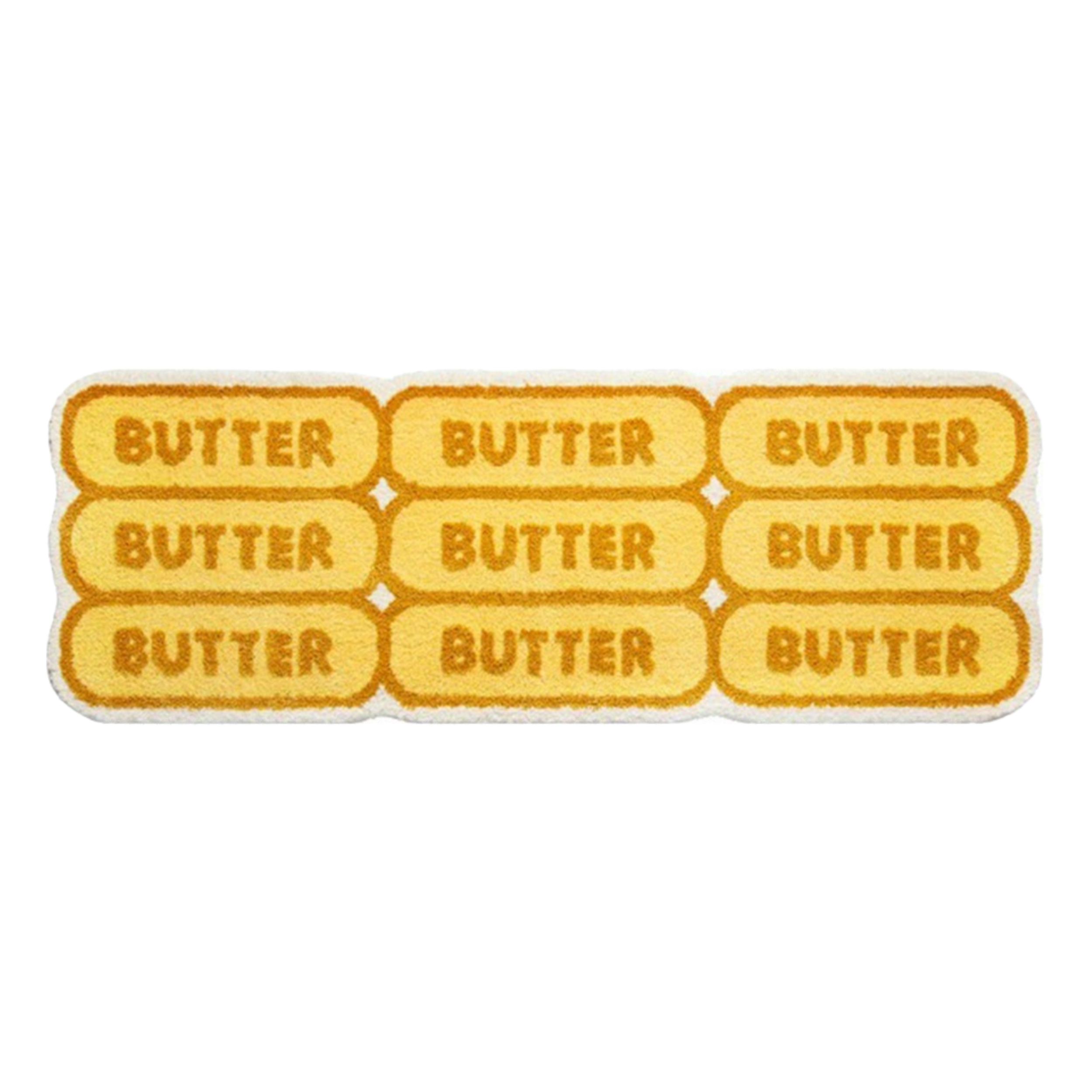 Butter Letter Bedroom Rug Plush Carpet