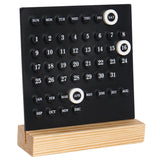 Wood Acrylic Perpetual Calendar Stand
