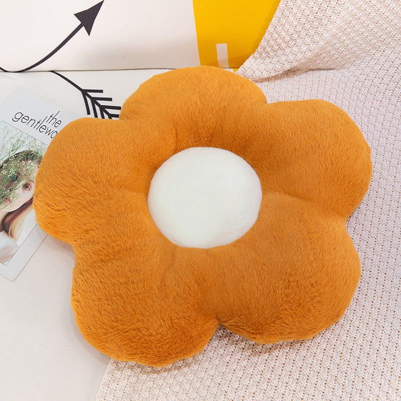 Stuffed Five Petal Flower Pillow