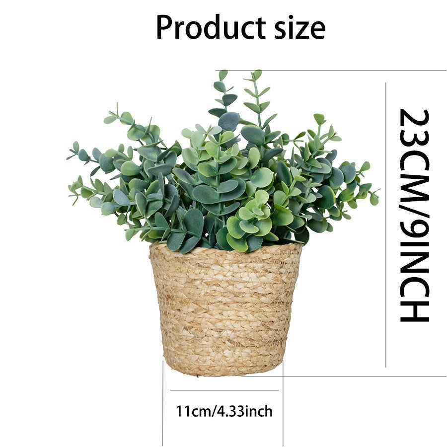 Artificial Eucalyptus Plant with Pot