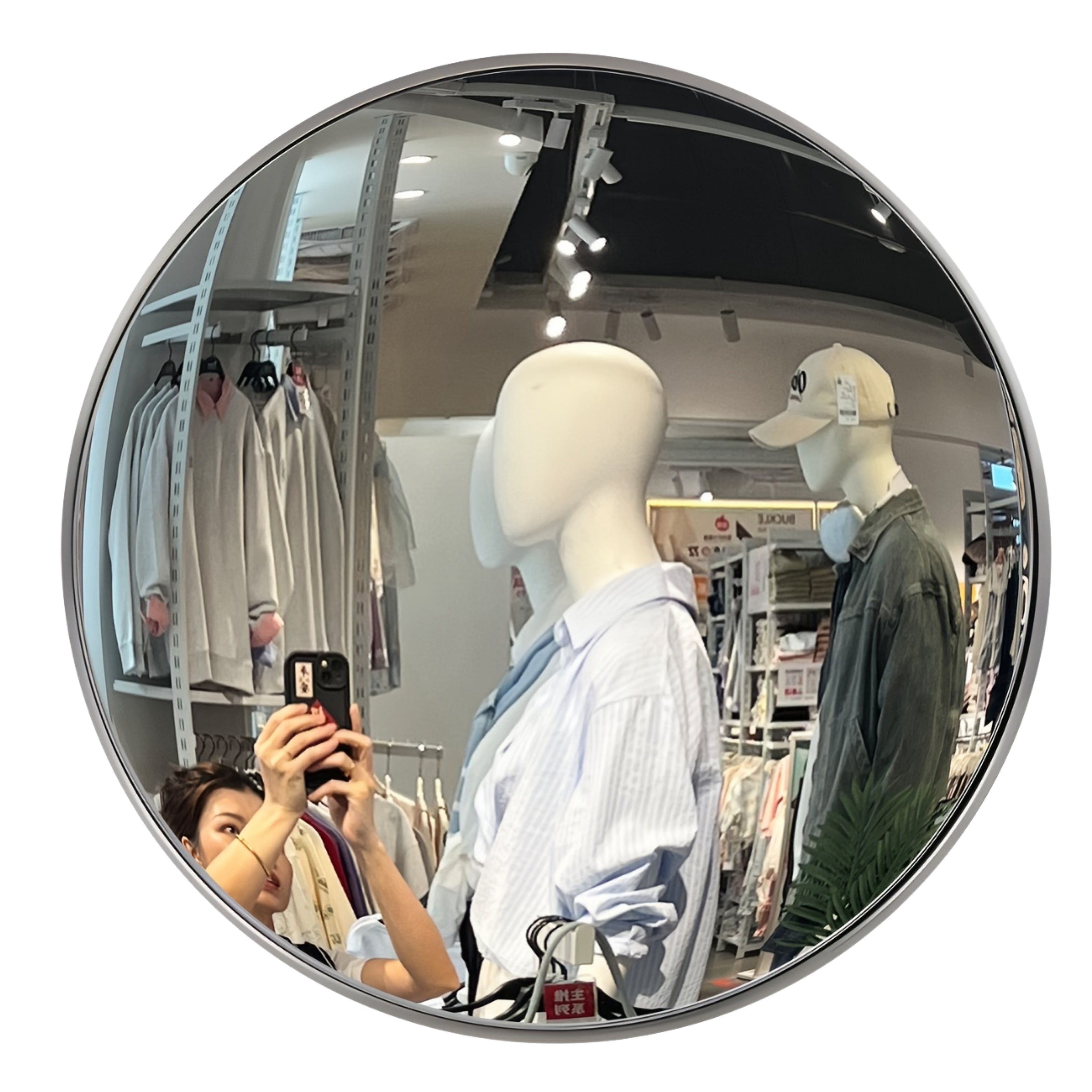Wide Angle Convex Wall Mirror 30cm