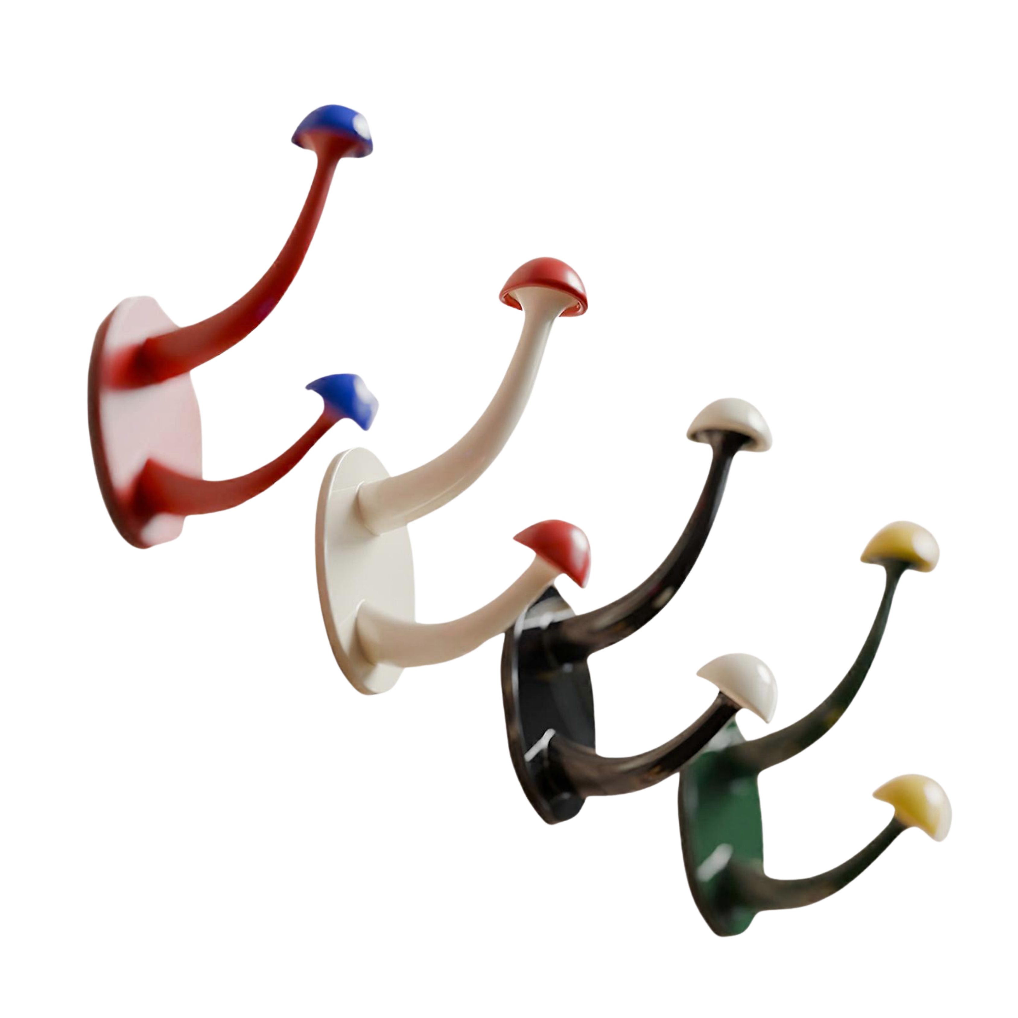 Cute Mushroom Adhesive Wall Hooks