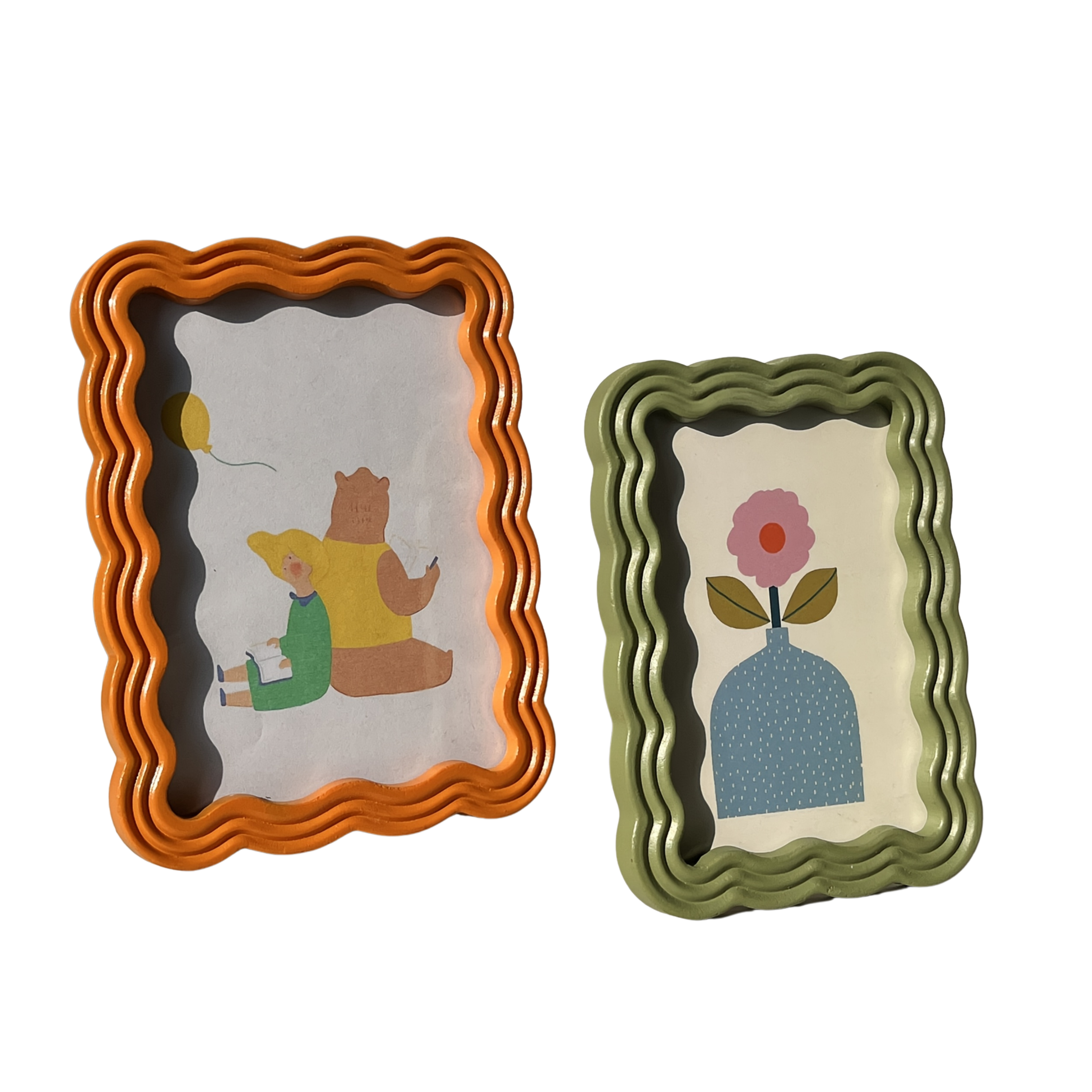 Wave Resin Photo Frame