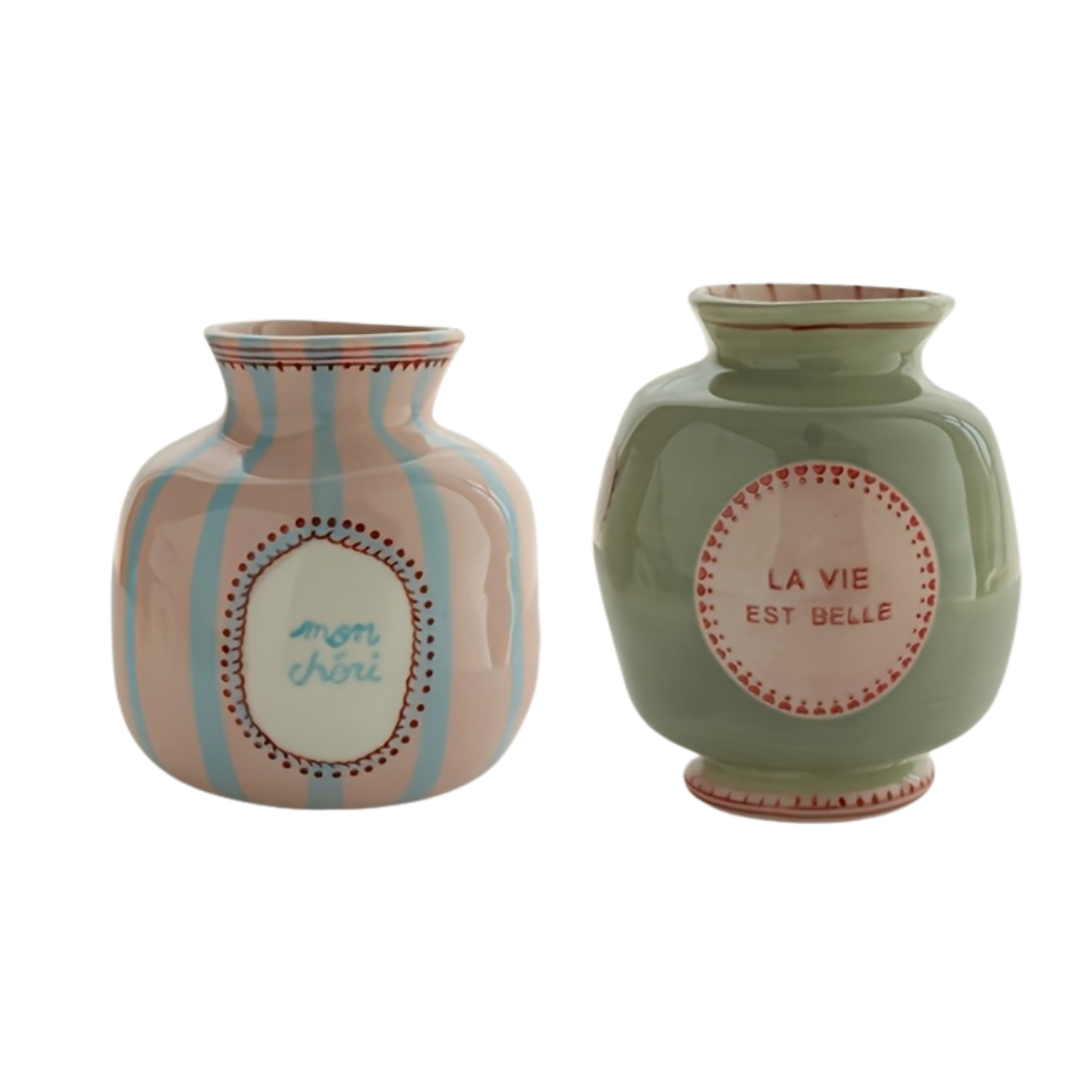Heart Ceramic Vase Decor